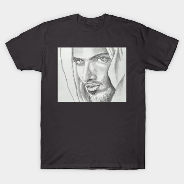 blue eyed man T-Shirt by terezadelpilar